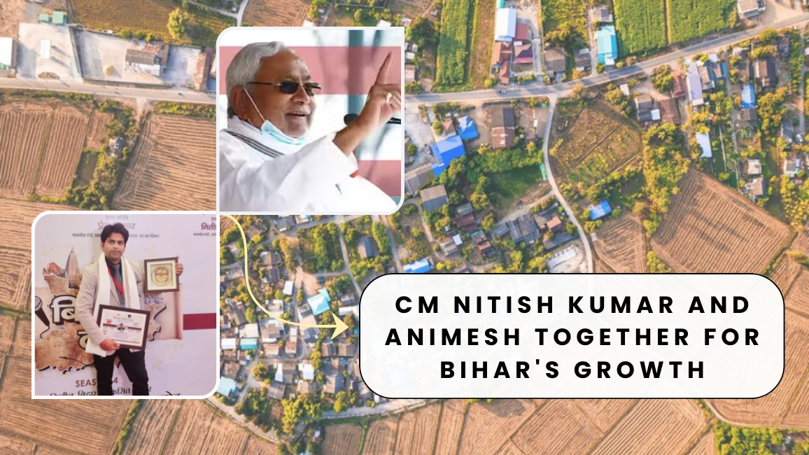 CM Nitish Kumar and Animesh Priyadarshi