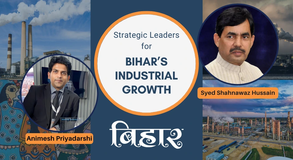 syed shahnawaz hussain and animesh priyadarshi working together for Bihar development