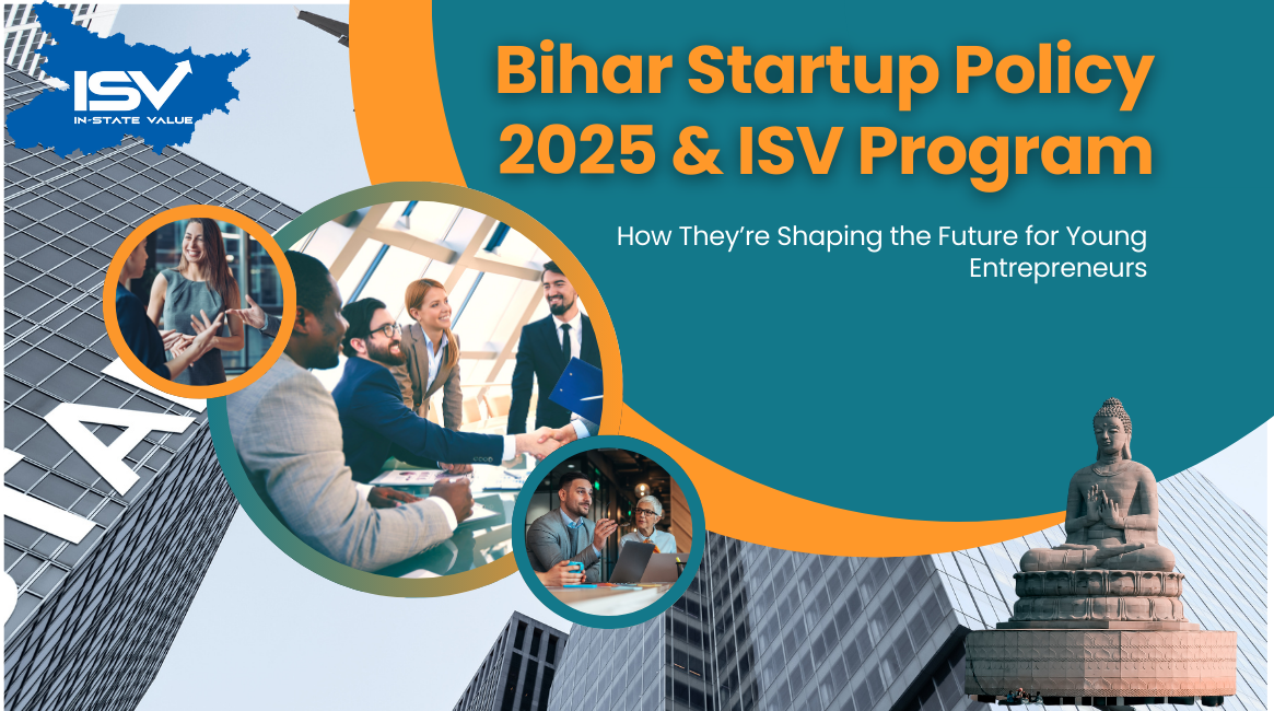 Young entrepreneurs building startups under Bihar Startup Policy 2025